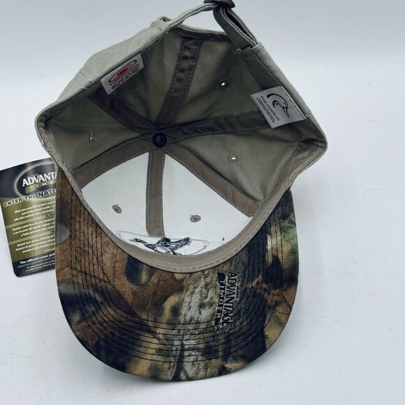 Ducks Unlimited Hat Cap Strapback Khaki Embroidered Mallard Duck Men's New w Tag - Picture 5 of 6